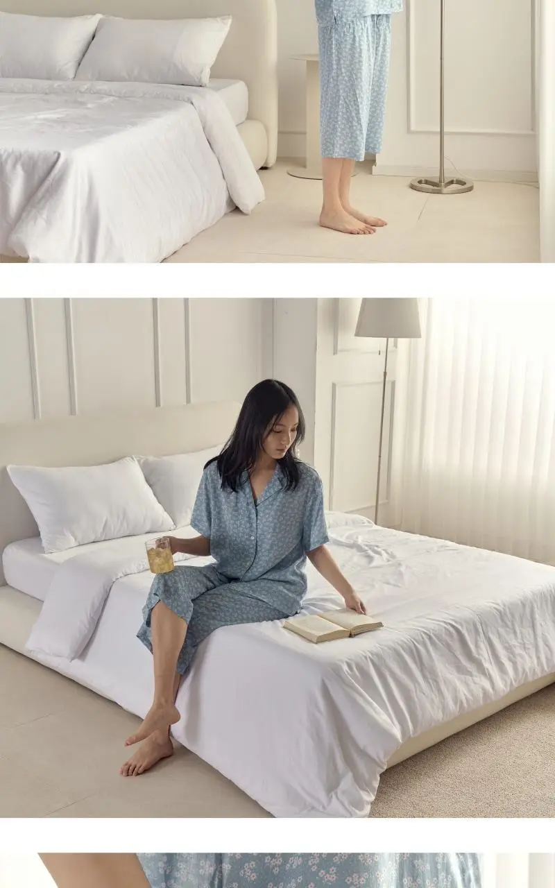 [모던하우스] L 모달100% 부드럽고 시원한 7부바지 블루꽃 상세페이지 14